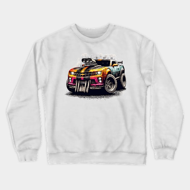 Cartoon chevy camaro Crewneck Sweatshirt by Vehicles-Art